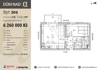Prodej bytu 2+kk v osobním vlastnictví 68 m², Plzeň
