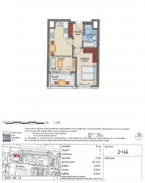 Prodej bytu 2+kk v družstevním vlastnictví 57 m², Praha 3 - Vysočany