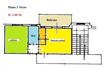 Prodej bytu 2+kk v osobním vlastnictví 52 m², Scalea