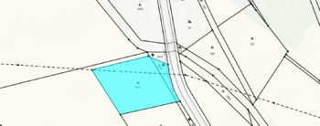 pohled na pozemek z ptačí perspektivy - Prodej pozemku 2240 m², Okrouhlá