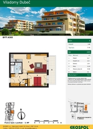 Pronájem bytu 2+kk v osobním vlastnictví 63 m², Praha 10 - Dubeč