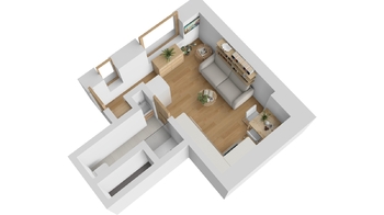 Prodej bytu 1+kk v osobním vlastnictví 17 m², Kladno