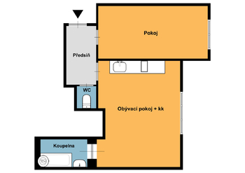 Pronájem bytu 2+kk v osobním vlastnictví 43 m², Praha 6 - Břevnov