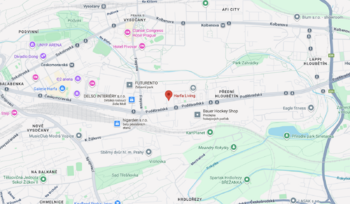 Mapa - Prodej bytu 1+kk v osobním vlastnictví 38 m², Praha 9 - Vysočany