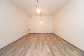 Obývací pokoj + kk - Prodej bytu 1+kk v osobním vlastnictví 38 m², Praha 9 - Vysočany