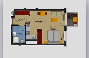 Prodej bytu 1+kk v družstevním vlastnictví 42 m², Kralupy nad Vltavou