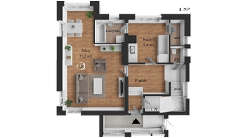 1.NP - Prodej domu 180 m², Praha 10 - Uhříněves