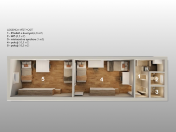 Pronájem bytu 2+1 v osobním vlastnictví 40 m², Modřice