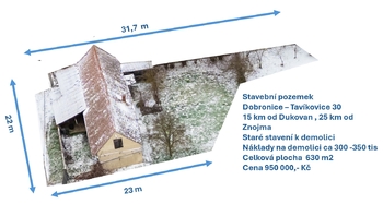 Prodej pozemku 630 m², Tavíkovice