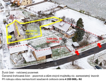 Prodej pozemku 630 m², Tavíkovice