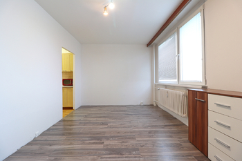 Obývací část - Pronájem bytu 2+kk v osobním vlastnictví 46 m², Praha 8 - Bohnice