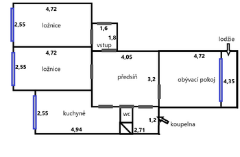 Pronájem bytu 3+1 v družstevním vlastnictví 82 m², Praha 5 - Stodůlky