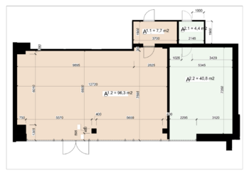 Pronájem obchodních prostor 104 m², Praha 9 - Letňany