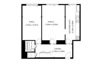 Pronájem bytu 2+1 v osobním vlastnictví 63 m², Praha 3 - Vinohrady