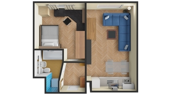 Pronájem bytu 2+kk v osobním vlastnictví 39 m², Praha 4 - Krč