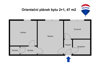 Pronájem bytu 2+1 v osobním vlastnictví 47 m², České Budějovice