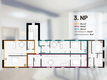 Prodej bytu 3+kk v osobním vlastnictví 68 m², Čáslav