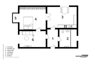 Pronájem bytu 2+1 v osobním vlastnictví 55 m², Milevsko