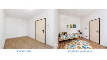 Pokoj 2 + vizualizace - Prodej bytu 3+1 v osobním vlastnictví 62 m², Praha 4 - Háje