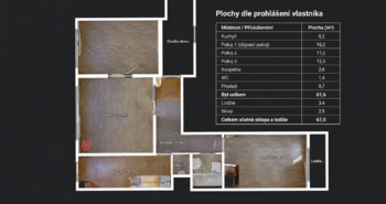 Prodej bytu 3+1 v osobním vlastnictví 62 m², Praha 4 - Háje