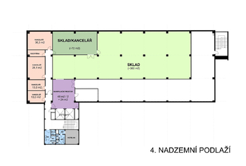 Pronájem skladovacích prostor 456 m², Praha 9 - Horní Počernice