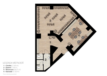 Prodej obchodních prostor 100 m², Praha 3 - Žižkov