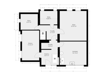 Suterén - Prodej domu 164 m², Ruda