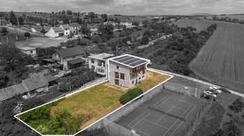 hranice pozemku - Prodej domu 295 m², Mistřice