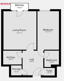 Prodej bytu 2+1 v osobním vlastnictví 52 m², Praha 4 - Krč