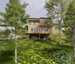 Návrh domu, který zapadá do okolí - Prodej pozemku 617 m², Hrusice