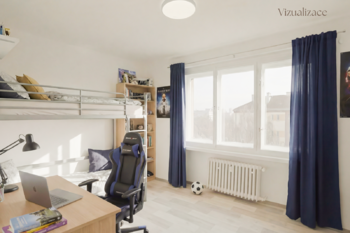 Vizualizace - Prodej bytu 3+1 v osobním vlastnictví 85 m², Praha 10 - Strašnice