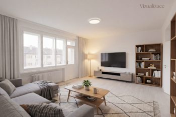 Vizualizace - Prodej bytu 3+1 v osobním vlastnictví 85 m², Praha 10 - Strašnice