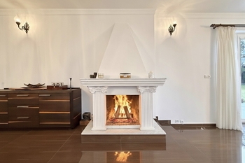 krb v obývacím pokojí - Prodej domu 355 m², Praha 4 - Kunratice