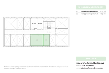 Pronájem kancelářských prostor 34 m², Ostrava