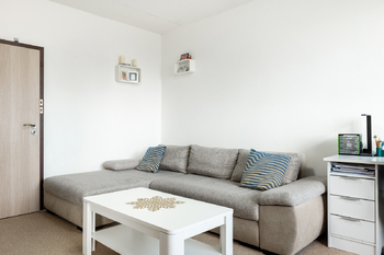 Obývák - Prodej bytu 3+1 v osobním vlastnictví 78 m², České Budějovice