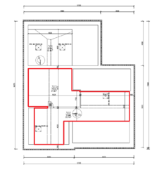PŮDORYS 3.NP - Prodej bytu 2+kk v osobním vlastnictví 79 m², Nový Malín