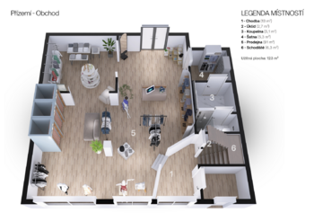 Pronájem obchodních prostor 279 m², Benešov