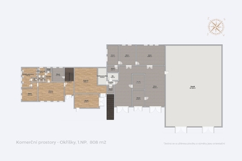Prodej výrobních prostor 2224 m², Okříšky