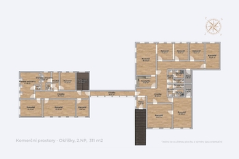 Prodej výrobních prostor 2224 m², Okříšky