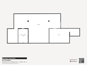 Půdorys - Pronájem kancelářských prostor 146 m², Zlín