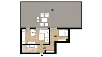 Pronájem bytu 2+kk v osobním vlastnictví 43 m², Železná Ruda