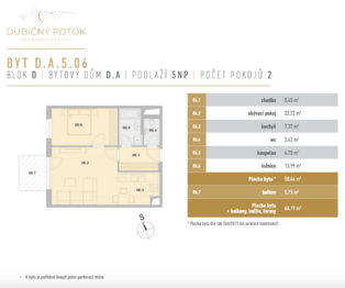 Prodej bytu 2+kk v osobním vlastnictví 64 m², České Budějovice