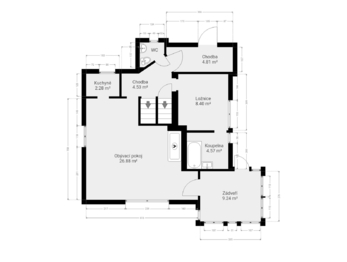 Přízemí - Prodej chaty / chalupy 117 m², Rosovice