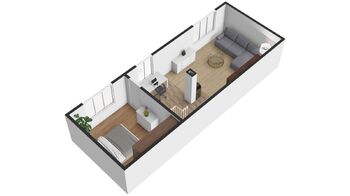 Orientační plánek patro - Prodej chaty / chalupy 90 m², Manětín