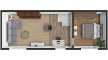 Orientační plánek patro - Prodej chaty / chalupy 90 m², Manětín