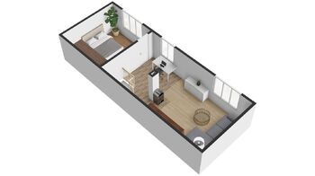 Orientační plánek patro - Prodej chaty / chalupy 90 m², Manětín
