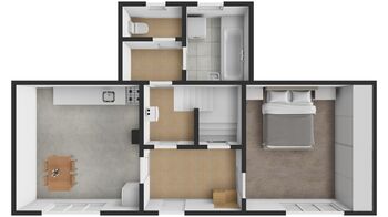 Orientační plánek přízemí - Prodej chaty / chalupy 90 m², Manětín