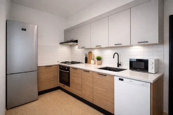 vizualizace kuchyně - Prodej bytu 4+1 v osobním vlastnictví 88 m², Tachov