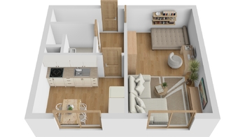 Prodej bytu 1+1 v osobním vlastnictví 41 m², Hradec Králové