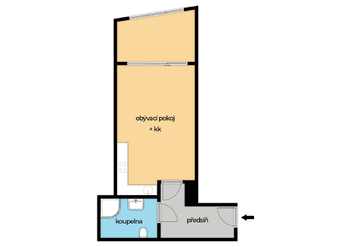 Prodej bytu 1+kk v osobním vlastnictví 36 m², Praha 8 - Libeň